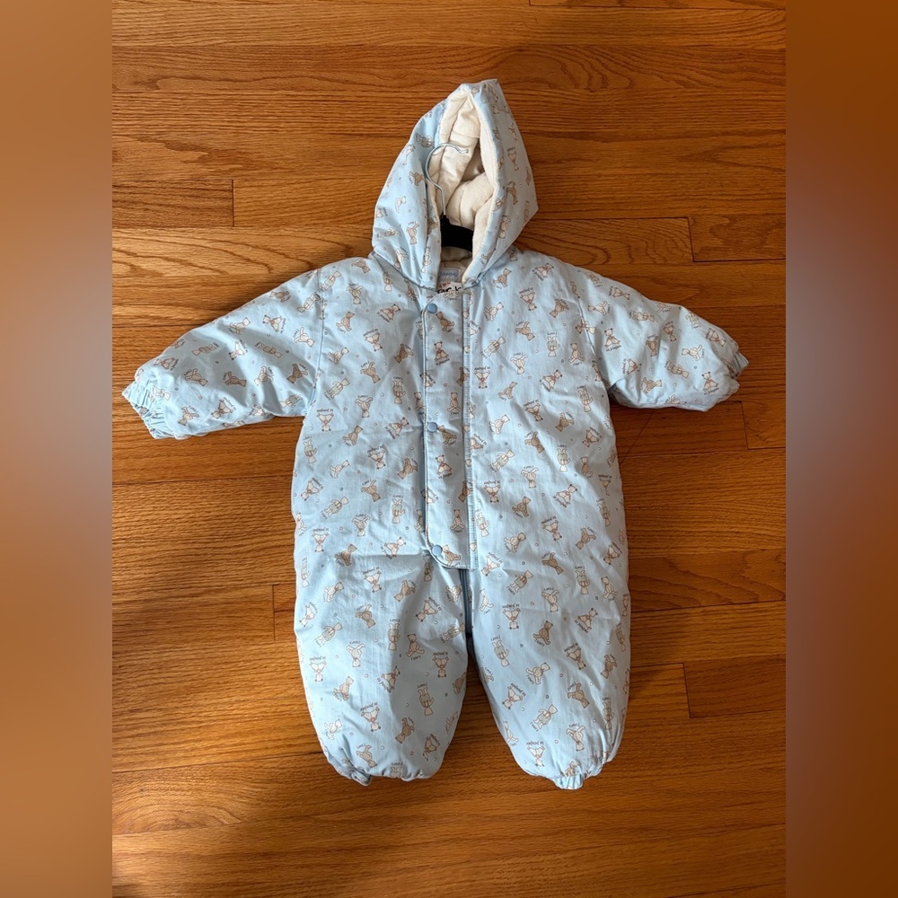 Jacadi Blue One Piece Snow Suit‎ size 6 months